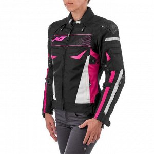 Куртка текстильная женская BONNIE, чёрный/розовый, L