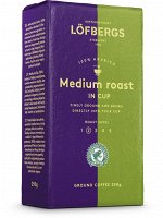 Кофе молотый средней обжарки LOFBERGS &quot;MEDIUM ROAST&quot; (IN CUP), 100% арабика 250гр