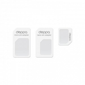 Nano&amp;micro sim card адаптер для мобильных устройств, Deppa