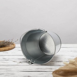 Ведро оцинкованное хозяйственное с ручкой, 5 л, d=21 см, h=20.5 см, ГОСТ
