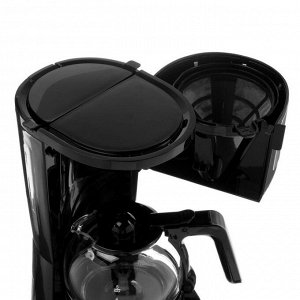 Кофеварка FIRST FA-5464-4, капельная, 750 Вт, 0.6 л, черно-серебристая