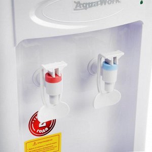 Кулер для воды AquaWork AW 0.7TKR, только нагрев, 700 Вт, белый