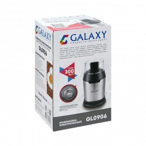 Кофемолка Galaxy GL 0906, электрическая, 200 Вт, 60 г, нож из нержавеющей стали