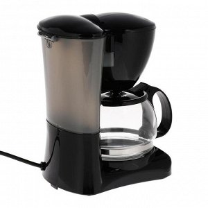 Кофеварка HOMESTAR HS-2021, капельная, 550 Вт, 0.6 л, черная