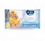 Влажные салфетки Aura Ultra Comfort, детские, 15 шт.
