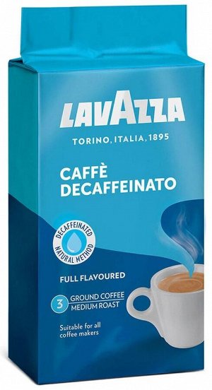 Кофе молотый Lavazza Decaffeinato /без кофеина/ 250г