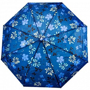 Зонт ЦВЕТ: синий,  Замеры модели*
* рост указан приблизительно, ориентируйтесь на замеры
*	Размер 95 см ( диаметр купола 95 см)
Стильный женский зонт с интересным дизайном, купол стандартного размера 
