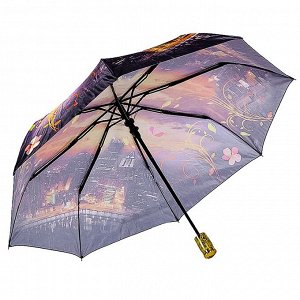 Зонт ЦВЕТ: фиолетовый,  Замеры модели*
* рост указан приблизительно, ориентируйтесь на замеры
*	Размер 98 см ( диаметр купола 98 см)
Стильный женский зонт с оригинальным рисунком, купол стандартного р