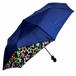 Зонт ЦВЕТ: темно-синий,  Замеры модели*
* рост указан приблизительно, ориентируйтесь на замеры
*	Размер 95 см ( диаметр купола 95 см)
Элегантный женский зонт с интересным дизайном, купол стандартного 