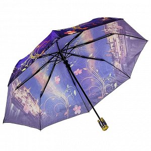 Зонт ЦВЕТ: фиолетовый,  Замеры модели*
* рост указан приблизительно, ориентируйтесь на замеры
*	Размер 98 см ( диаметр купола 98 см)
Стильный женский зонт с оригинальным рисунком, купол стандартного р