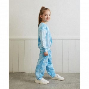 Костюм для девочки (свитшот, брюки) MINAKU: Casual Collection KIDS цвет голубой, р-р 140