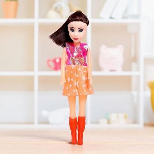 Кукла "Марина" в цветном платье, МИКС
