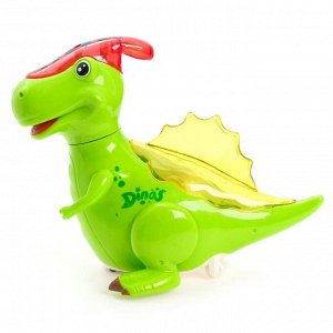 Музыкальная игрушка «Любимый динозаврик», двигается, световые и звуковые эффекты, цвет зелёный