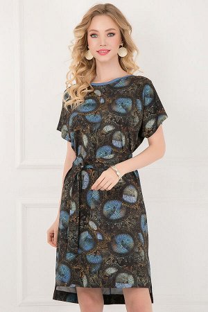 Платье мартинетти (хаки блу)
