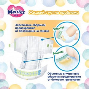 Подгузники Merries M (6-11 кг), 64 шт