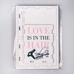 Подставка для парикмахерских принадлежностей «Love is in the hair», 10,5 ? 8 см