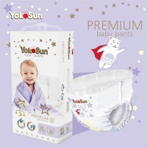 Подгузники-трусики YokoSun Premium XL (12-20 кг), 38 шт