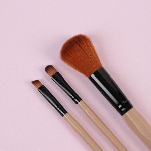 Набор кистей для макияжа «Soft», 5 предметов, цвет МИКС