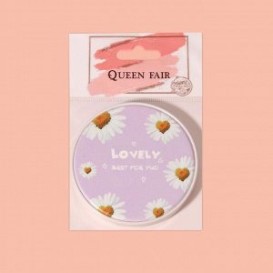 Queen fair Зеркало складное «Lovely», d 7 см, с увеличением, рисунок МИКС