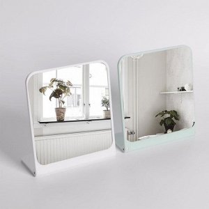 Зеркало складное-подвесное, зеркальная поверхность — 14,5 ? 15 см, цвет МИКС