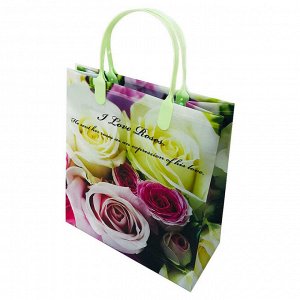 Пакет сумка размер 23*26см "Roses"