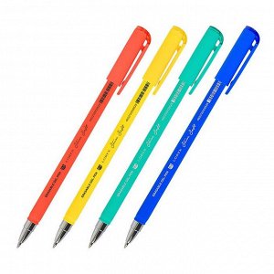 Ручка гел. LOREX LX-BASE.BRIGHT  синий "пиши-стирай" круглый прорезиненный корпус