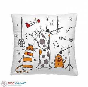 Декоративная подушка Весёлые коты