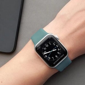 Ремешок Band Silicone для Apple Watch 38/40 mm, силиконовый, зеленый, Deppa