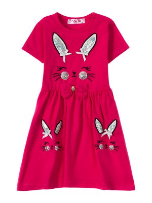Платье для девочек "Honey Bunny crimson"
