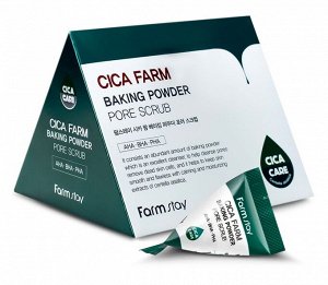 Скраб для лица с центеллой азиатской FarmStay Cica Farm Baking Powder Pore Scrub, 7гр*25шт