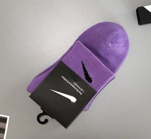 Спортивные средние носки, цвет фиолетовый