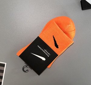 Спортивные средние носки, цвет оранжевый