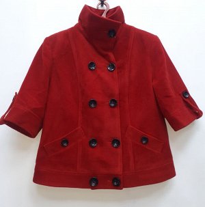 Пальто женское красное