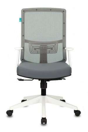 Кресло Бюрократ MC-W615#68 серый TW-04 Bahama сетка/ткань пластик белый