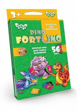 Игра настольная "ФортУно" Дино ,9*2,5*15,5 см