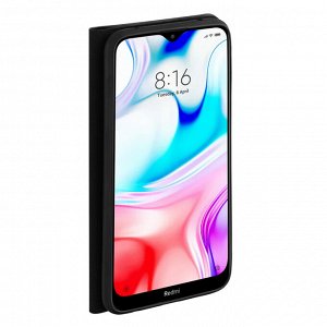 Чехол Book Cover для Xiaomi Redmi 8, черный, PET белый, Deppa