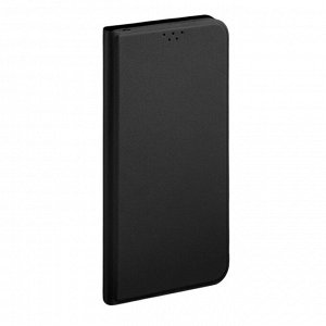 Чехол Book Cover для Samsung Galaxy A01 (2020), черный, PET белый, Deppa