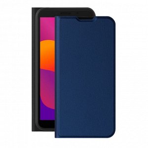 Чехол Book Cover для Honor 9S/Huawei Y5P (2020), синий, PET белый, Deppa