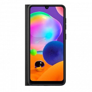 Чехол Book Cover для Samsung Galaxy A31 (2020), черный, PET белый, Deppa