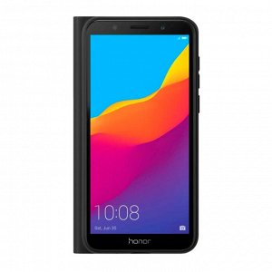 Чехол Book Cover Silk Pro для Honor 7A/7A prime/7S, черный, PET синий, Deppa