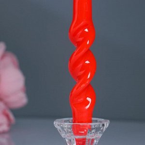 Свеча флекс,  2,3х 24,5 см,  красная