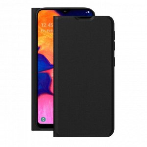 Чехол Book Cover Silk Pro для Samsung Galaxy A40 (2019), черный, PET синий, Deppa