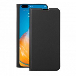 Чехол Book Cover Silk Pro для Huawei P40 Pro, черный, PET синий, Deppa