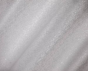 13069/PВ/170, МЕТЕЛИЦА, белая с серебристыми люрексовыми прожилками, ТЕФЛОНОВАЯ ПРОПИТКА, высота рулона 170 см