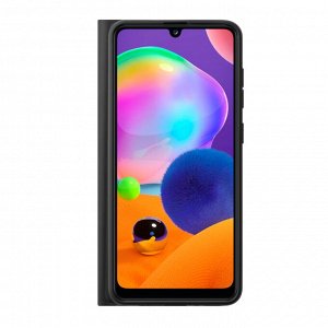 Чехол Book Cover Silk Pro для Samsung Galaxy A31 (2020), черный, PET синий, Deppa