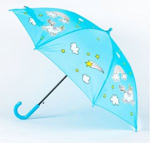 Зонт Детский  полуавтомат [51629-2] - проявляется во время дождя!
