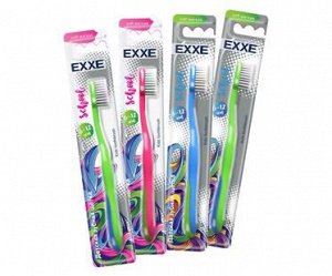 Детская зубная щетка EXXE school 6-12 лет (мягкая), 1 шт