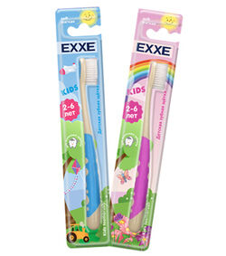 Детская зубная щетка EXXE kids 2-6 лет (мягкая), 1 шт