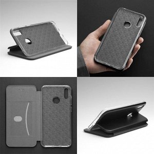 Чехол Clamshell Case для Huawei Y7 (2019), черный, PET синий, Deppa