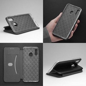 Чехол Clamshell Case для Samsung Galaxy A20 (2019), черный, PET синий, Deppa